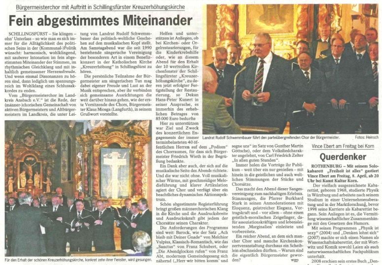 Fränkische Landeszeitung 05. April 2011