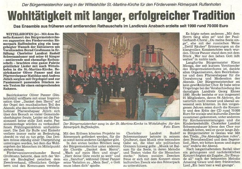 Fränkische Landeszeitung 13. April 2011